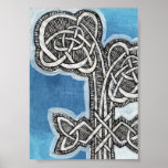 Celtic Rose Mixed Media Print