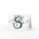 Celtic S monogram (example) cards
