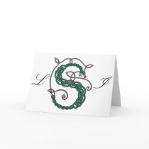 Celtic S monogram (example) cards