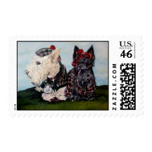 Celtic Scottish Terriers Stamps