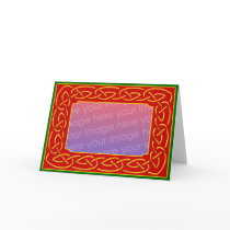 Celtic Scrollwork Personalised Greeting Card by seonaidh Celtic Scrollwork Personalised Greeting Card