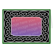 Celtic Scrollwork Personalised Greeting Card