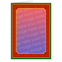 Celtic Scrollwork Personalised Greeting Card