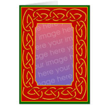 Celtic Scrollwork Personalised Greeting Card