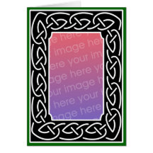 Celtic Scrollwork Personalised Greeting Card