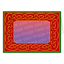 Celtic Scrollwork Personalised Greeting Card
