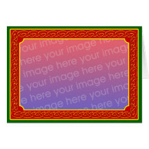 Celtic Scrollwork Personalised Greetings Card