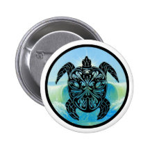 Celtic Sea Turtle Button