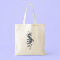 Celtic Seahorse Dragon Tote bags