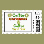 Celtic Seasonal Greetings. postage