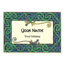 Celtic Serpent chubby business cards