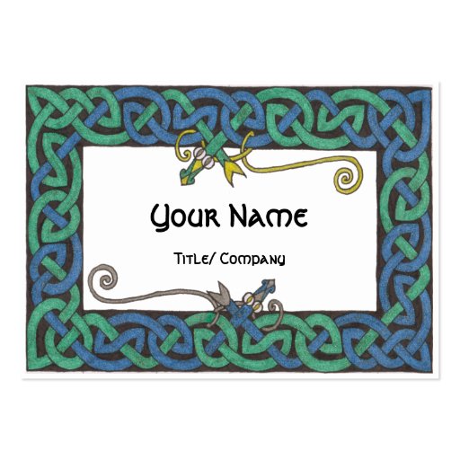 Celtic Serpent chubby business cards