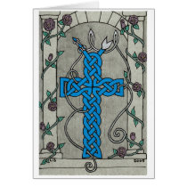 Celtic Serpent Cross card