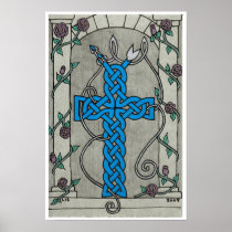 Celtic Serpent Cross Posters