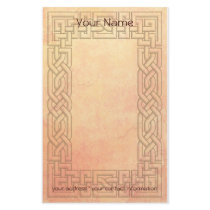 Celtic Shadows Tan stationery by RainbowCards Celtic Shadows Tan stationery