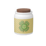 Celtic Shamrock Candy Jar