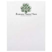 Celtic Shamrock Design 2 Letterhead Design 1