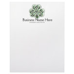 Celtic Shamrock Design 2 Letterhead Design 1