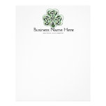 Celtic Shamrock Design 2 Letterhead Design 1
