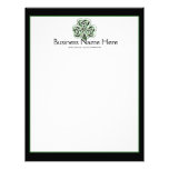 Celtic Shamrock Design 2 Letterhead Design 2