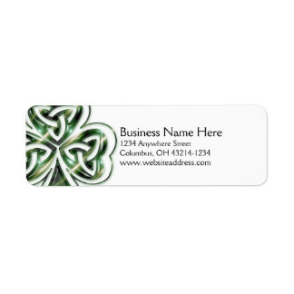 labels return address shamrock celtic