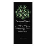Celtic Shamrock Design 2 Services Rack Card rack cards