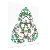 Celtic Shamrock Gallery Wrap Canvas