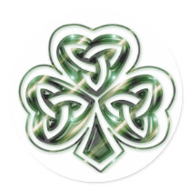 Celtic Shamrock :: Green Space Design Stickers by mrssocolov2 Celtic Shamrock :: Green Space Design Stickers
