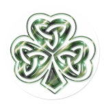 Celtic Shamrock :: Green Space Design Stickers