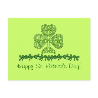 Celtic Shamrock St. Patrick's Day Postcard postcard