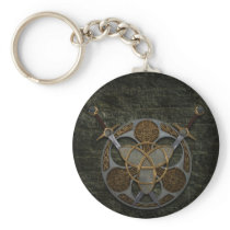 Celtic Shield and Swords Keychains