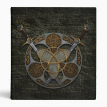 Celtic Shield And Swords Vinyl Binder