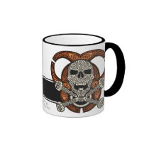 Celtic Skull & Biohazard Coffee Mug mugs