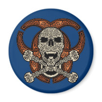Celtic Skull & Biohazard Magnet by Ars_Celtica Celtic Skull & Biohazard Magnet