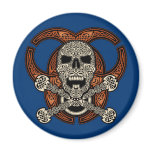 Celtic Skull & Biohazard Magnet