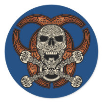 Celtic Skull & Biohazard Stickers by Ars_Celtica Celtic Skull & Biohazard Stickers