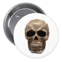 Celtic Skull Button