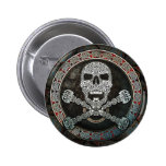 Celtic Skull & Crossbones Button