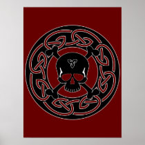 Celtic Skull & Crossbones Print