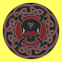 Celtic Skull & Crossbones Sticker stickers