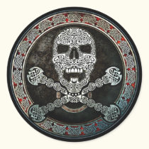 Celtic Skull & Crossbones Stickers