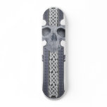 Celtic skull skateboard deck