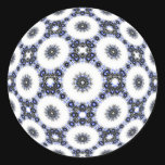 Celtic Snow Round Sticker