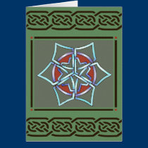 Celtic Snowflake Yule Card cards