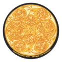 Celtic Spiral Art Sticker, Mandala Design #3