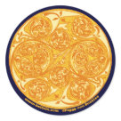 round_sticker - Celtic spiral art mandala stickers! Buy these fun Celtic art stickers with cool spiral mandala designs and start getting creative! These original Celtic spiral artwork stickers by Peggy von Burkleo show a spiral mandala with over 60 inner spirals. These Celtic spiral mandala art stickers are a perfect gift for people who love Celtic art! A great way to stick some Celtic flair to cards, notebooks, ipods, cell phones, laptops or wherever you want to add some Celtic designs! Don’t forget to take advantage of Beltain’s Zazzel shop’s multiple purchase discounts- The more cool Celtic art gifts you buy from Beltain’s Zazzel shop, the more you save! Looking for more Celtic T-Shirts and gifts ? Then visit our main web site at Beltain celtic art gifts 