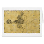 Celtic Spiral Card, Manuscript Design