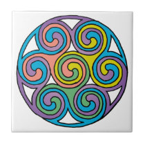 Celtic Spirals Tile tiles