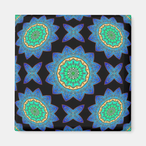 Celtic Stained Glass Fridge Magnets