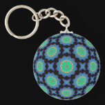 Celtic Stained Glass Key Chain